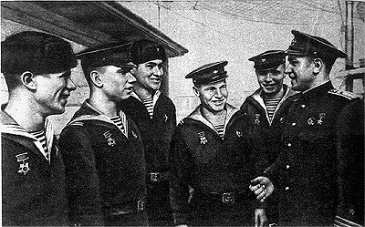 Экипаж подводной лодки Щ-406